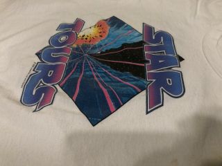 Star Wars Vintage 1989 STAR TOURS DISNEYLAND Hat And t - shirt L Rare HTF 4