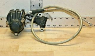 Vintage Honda Cb200 Front Brake Caliper And Cable Oem