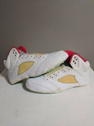 1999 Nike Air Jordan 5 Retro Og Fire Red 5 Size 10.  5 136064 - 161 - 00 Ds Vintage