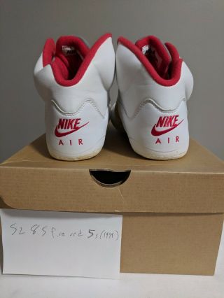 1999 Nike Air Jordan 5 Retro OG Fire Red 5 Size 10.  5 136064 - 161 - 00 DS vintage 2