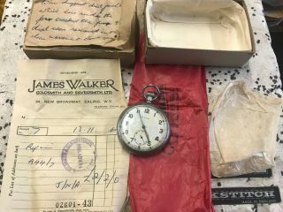 Vintage Military Pocket Watch Cyma With Receipts Needs A Service