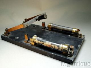 Vintage Antique Slate Industrial Electric Knife Switch Frankenstein Steampunk NR 2