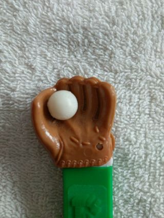 Baseball Glove And Ball PEZ Dispenser 1960s Vintage No Feet Rare 2