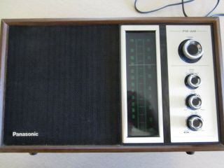 Panasonic Re 6516 Am/fm Radio Counter Model Wood Case Vintage Made In Japan