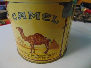 Vintage Camel 100 Round Cigarette Tobacco Advertising Tin 6 Cent Postage Rare