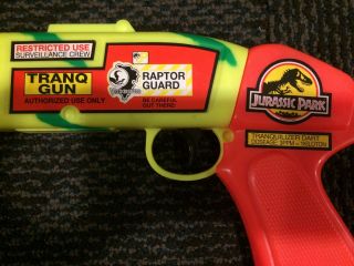 Rare Vintage Jurassic Park Raptor Guard Tranq Gun Toy 1993 5