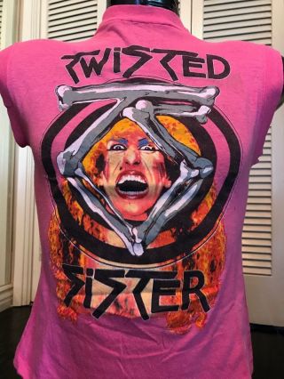 Vtg 84 Twisted Sister Tour Shirt Sz S Crue Metal Ratt Rock Dokken Poison Dio Kix