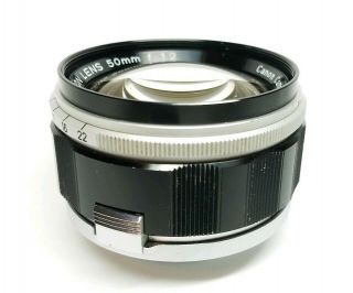 RARE EP Canon 50mm f/1.  2 LTM M39 Leica Mount Fast Prime Lens • 4