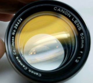 RARE EP Canon 50mm f/1.  2 LTM M39 Leica Mount Fast Prime Lens • 6