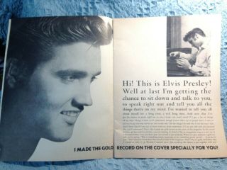 VINTAGE 1956 ELVIS PRESLEY ANSWERS BACK CONFIDES IN YOU WITH 6 3/4 