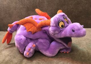 Rare Vintage 18” Disney Epcot Figment Purple Dragon Transforming Plush