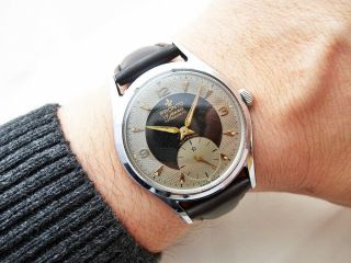 Rare Big Size Swiss Pronto Cal.  : As 1130 Vintage Wristwatch 1950 