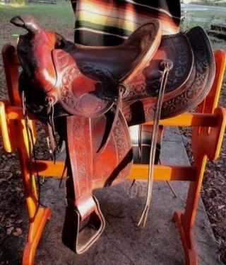 Vintage Hess & Hopkins Western Ranch Saddle 1920 - 1940