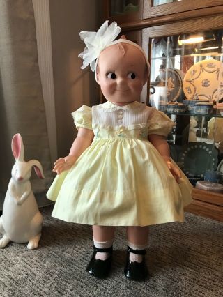Vintage Cameo Large 26/27” Kewpie Doll 3