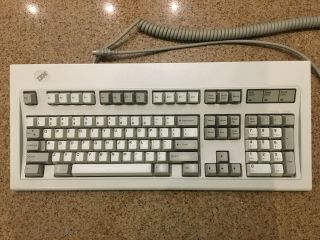Ibm Model M 1391401 White Label 1991 Vintage Clicky Mechanical Keyboard Kb