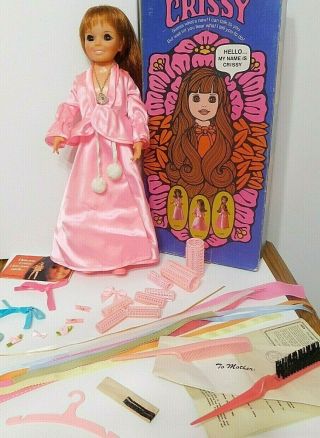 Vintage Ideal Talky Crissy Doll & Accessories