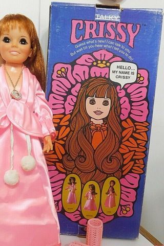 Vintage Ideal Talky Crissy Doll & Accessories 3