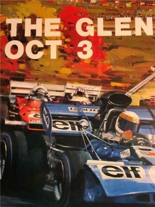 Watkins Glen - 1971 Vintage Formula 1 Grand Prix Poster - Auto Racing 3