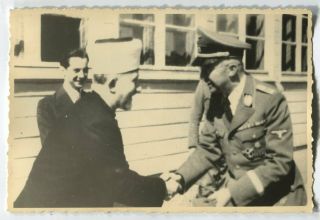 German Wwii Archive Photo: Official Visit Of Muslim Mullah