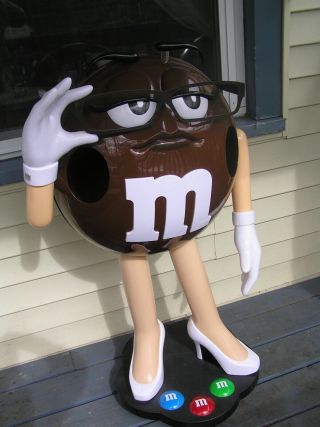 Vintage M&ms Store Display 39 " Tall Brown Michigan