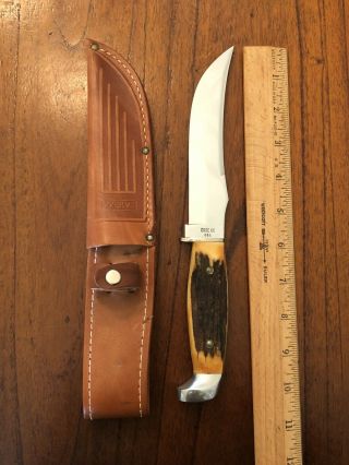 Vintage Case XX 523 - 6 1965 - 80 Stag Hunting Knife With Sheath 5