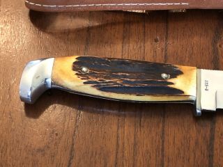 Vintage Case XX 523 - 6 1965 - 80 Stag Hunting Knife With Sheath 8