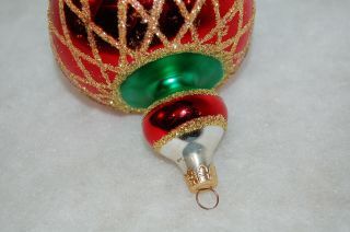 RET Vintage Radko JUMBO SPINTOP Christmas Ornament 93 - 302 - 1 4