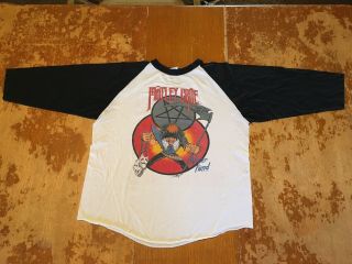 Vintage 1985 Motley Crue Concert Tour Shirt T - Shirt Iron Maiden