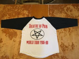 Vintage 1985 Motley Crue concert tour shirt T - shirt Iron Maiden 2