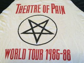 Vintage 1985 Motley Crue concert tour shirt T - shirt Iron Maiden 4