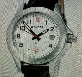 Rare - Vintage - Wenger - Swiss Army 7203x Mens Compass Wrist Watch