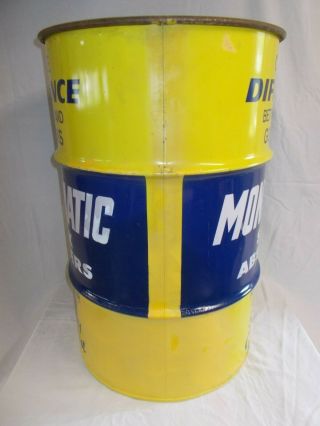 Vtg Monroe Shock Absorbers Drum/Barrel Service Station Display/Trash Can w/ Lid 5