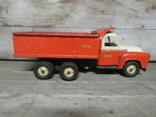 Vintage Tru - Scale International Dump Truck Orange and White 2