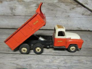 Vintage Tru - Scale International Dump Truck Orange and White 3