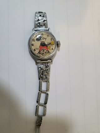 1933 Ingersoll Mickey Mouse Disney Vintage Wrist Watch