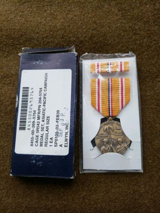 Wwii Us Army Navy Marine Corps Asiatic Pacific Campaign Medal Ribbon Set