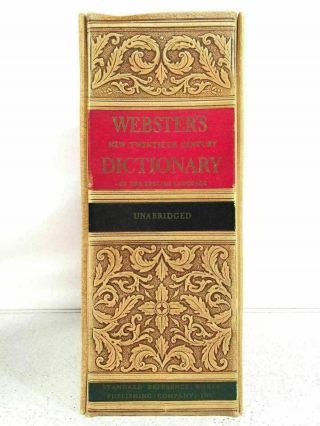 Websters Twentieth Century Unabridged Dictionary Lrg Vintage Book 4