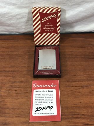Vintage Nos The Prince Mfg.  Co.  Bowmanstown,  Pa.  Advertising Zippo Lighter