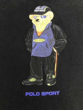 Vtg Polo Sport Bear T Shirt Ralph Lauren Xl Rare Stadium Cool Skate Palace Snow