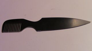 Vintage Al Mar 7003 Wild Hair comb knife,  sheath,  file,  box,  and paperwork 4