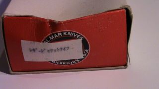 Vintage Al Mar 7003 Wild Hair comb knife,  sheath,  file,  box,  and paperwork 8