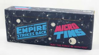 Vintage Star Wars Empire Strikes Back Micro Tins Nos Display Box Misb