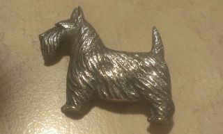 Vintage Rare James Avery Sterling Scottish Terrier Brooch Pin