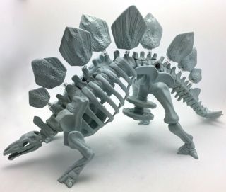 Vintage 1988 Kenner Bone Age Stegus (stegosaurus) Dinosaur W/ Caveman Org - Toy