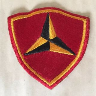 Wwii Usmc 3rd Division Us Marine Corps 3 - 1/2 " Oversize Patch Insignia