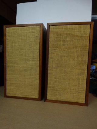 Pair Vintage Two - Way Klh 6 Early Version Model Six Speakers By Henry Kloss