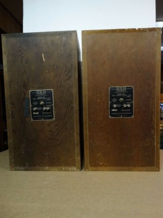 PAIR VINTAGE TWO - WAY KLH 6 EARLY VERSION MODEL SIX SPEAKERS BY HENRY KLOSS 3