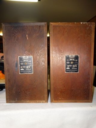 PAIR VINTAGE TWO - WAY KLH 6 EARLY VERSION MODEL SIX SPEAKERS BY HENRY KLOSS 5