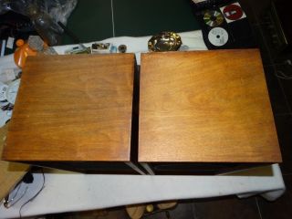 PAIR VINTAGE TWO - WAY KLH 6 EARLY VERSION MODEL SIX SPEAKERS BY HENRY KLOSS 7