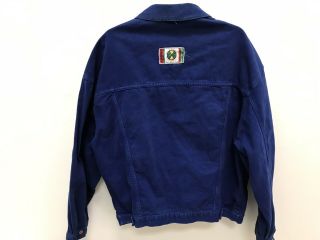 Vintage Cross Colours Denim Bright Blue Jacket Great Looking Size 3 Vintage A1 4
